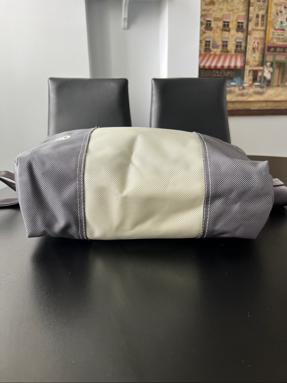 Timbuk2 Tote Bag, Gray and Stone color, with Adjustable straps, Used - Picture 6 of 17